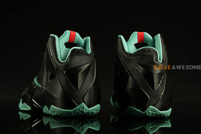 Lebron 11 cheap green and black