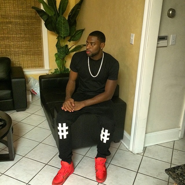 Tyreke Evans wearing Nike Air Yeezy II 2 Red October