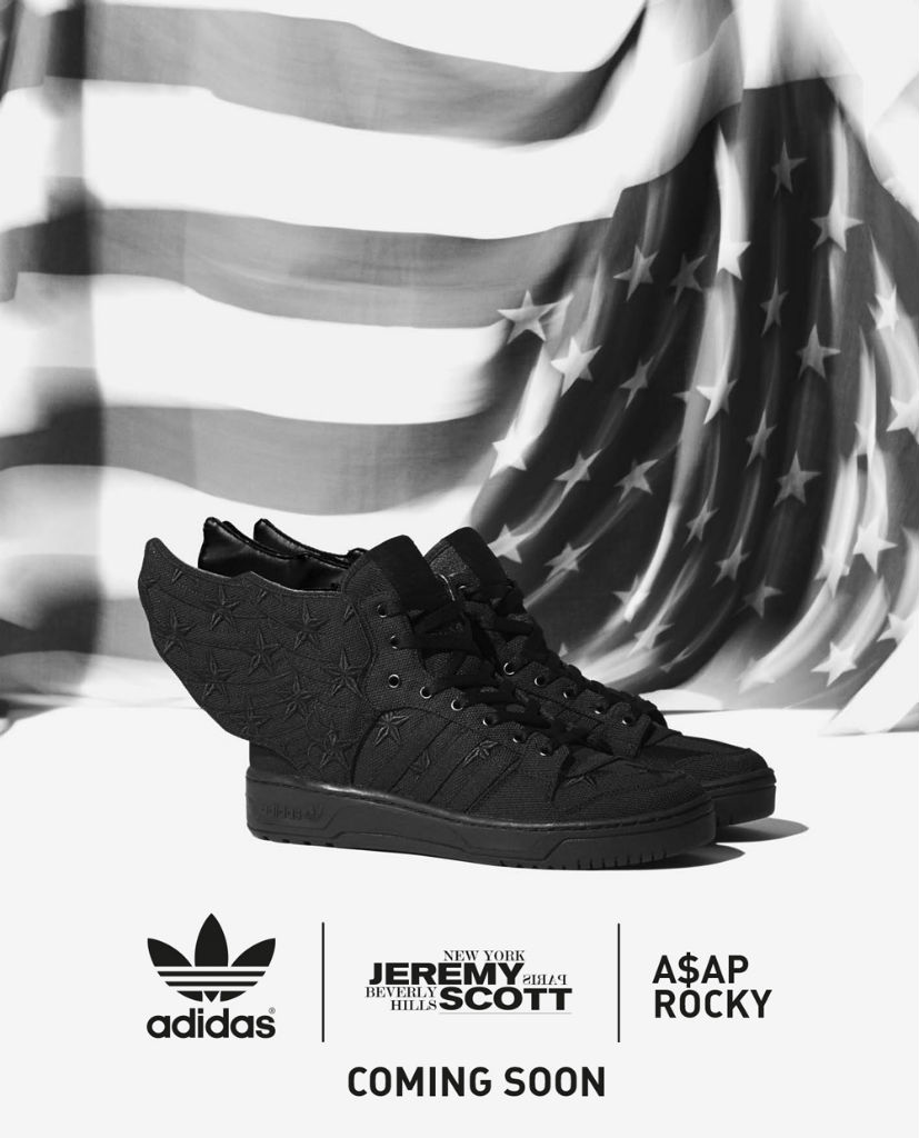 ASAP Rocky x Jeremy Scott x adidas Originals JS Wings 2.0 Black Flag