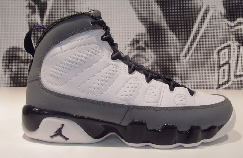 jordan retro 9 grey and white