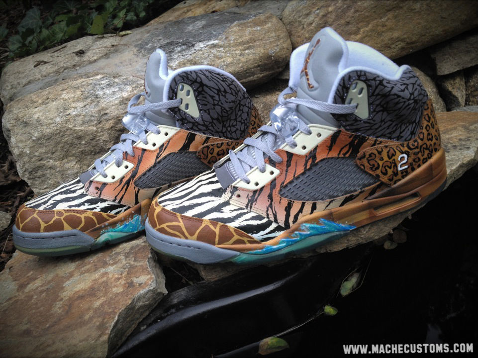 Air Jordan V 5 Retro "Noah's Ark" by Mache Custom Kicks (1)