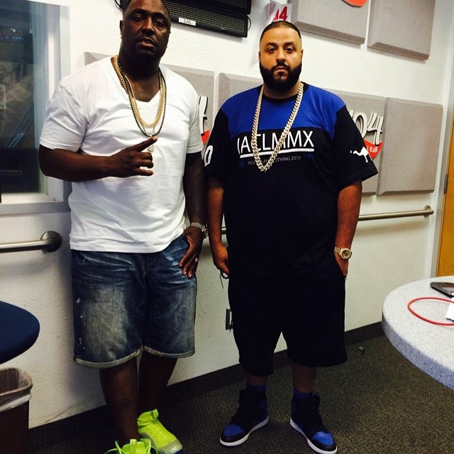 DJ Khaled wearing Air Jordan I 1 Royal