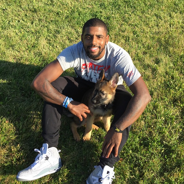 Kyrie Irving wearing Jordan Spizike