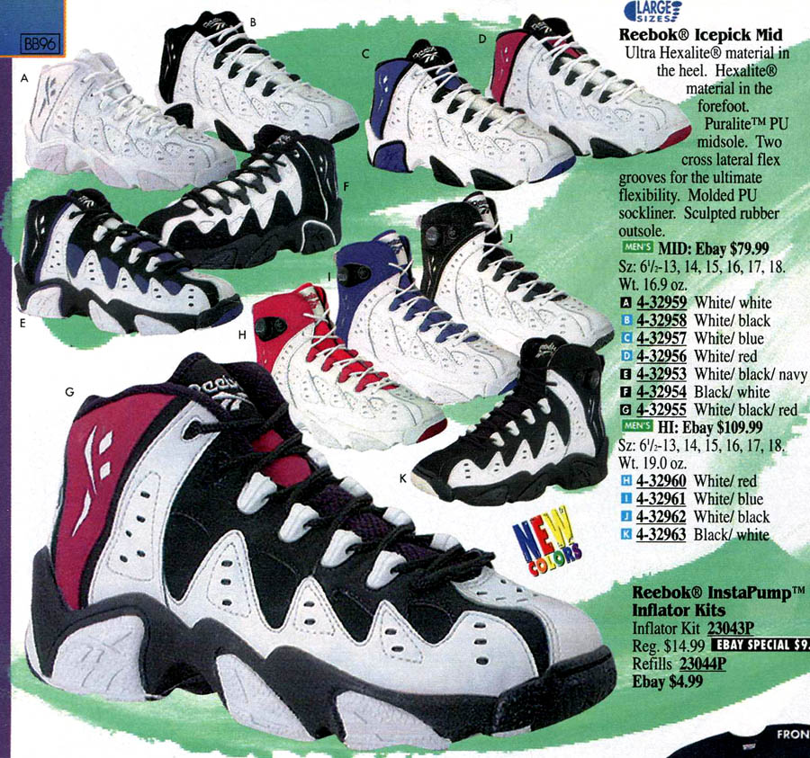 reebok basketball shoes history