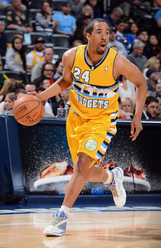 Andre Miller wearing Reebok Sublite Pro Rise