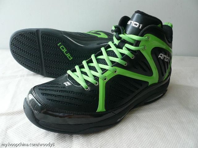 And1 ME8 Empire Mid Black Neon Green 