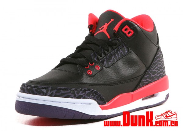 Jordan 3 store bright crimson