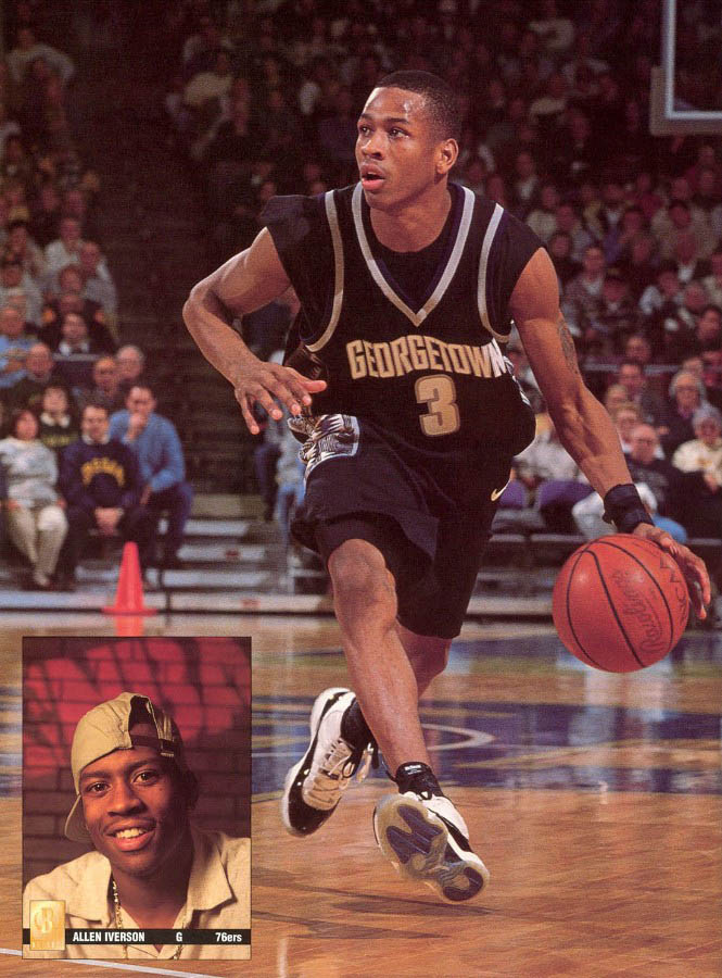 Allen Iverson wearing Concord Air Jordan XI