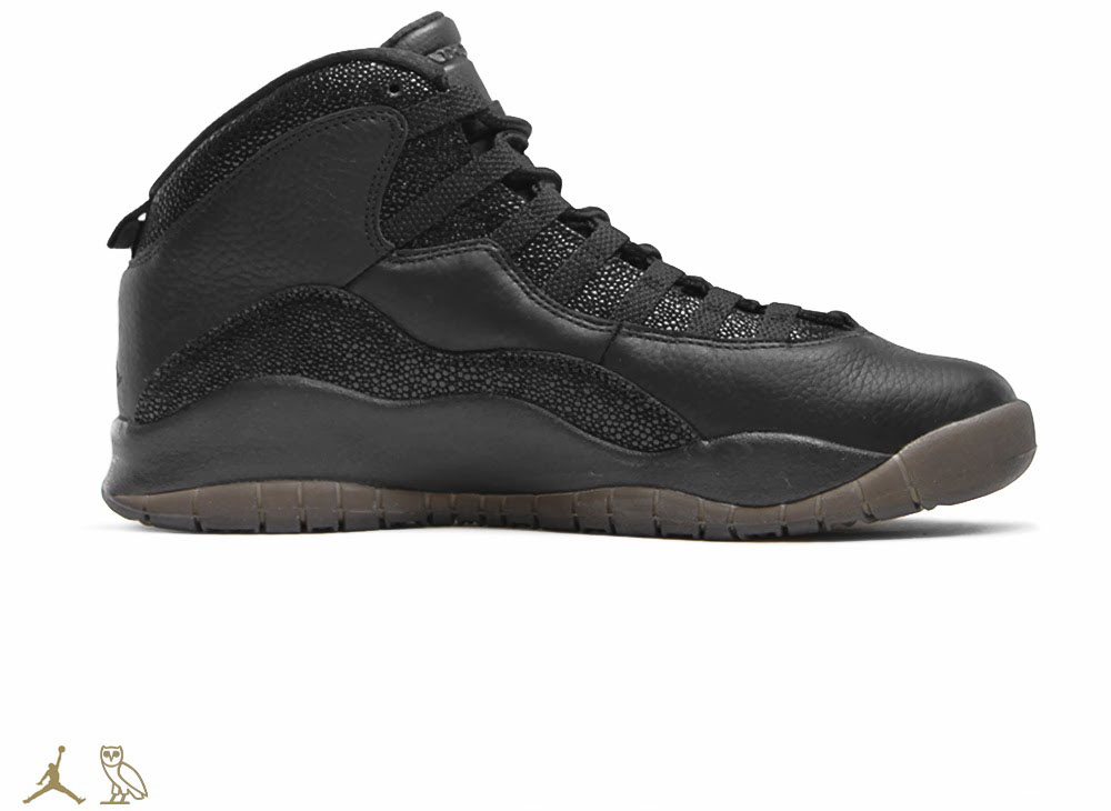 OVO x Air Jordan 10 Black (2)