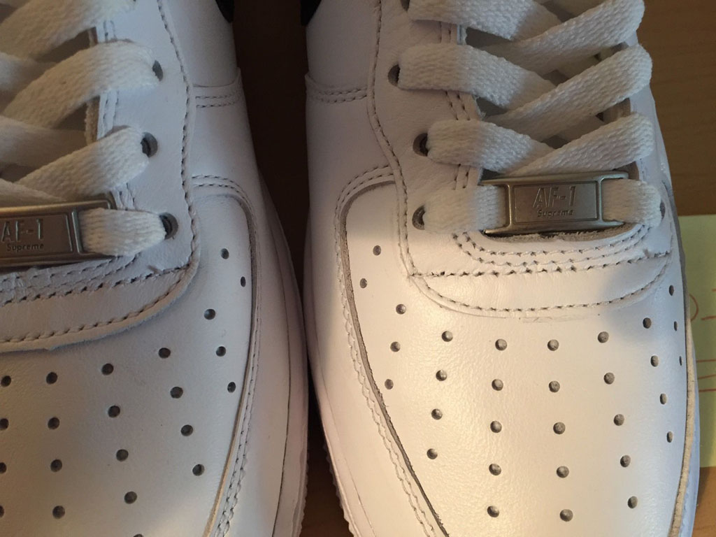 fake all white air force ones