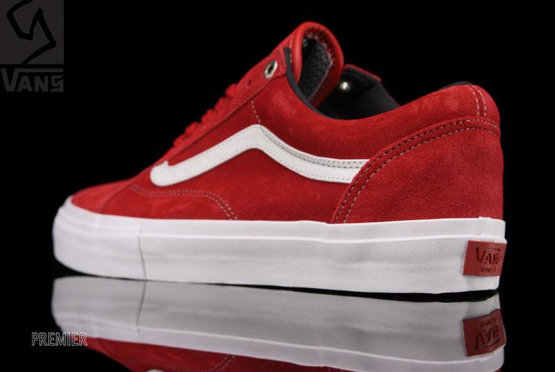 red and white vans