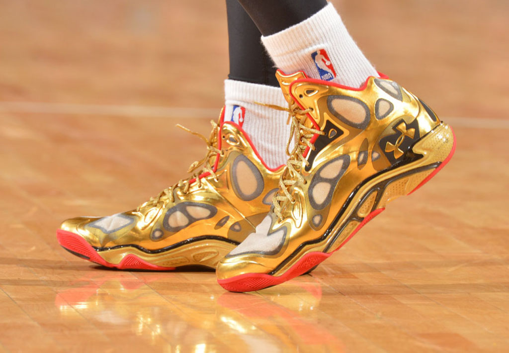 Raymond Felton wearing Under Armour Anatomix Spawn Awards Season PE