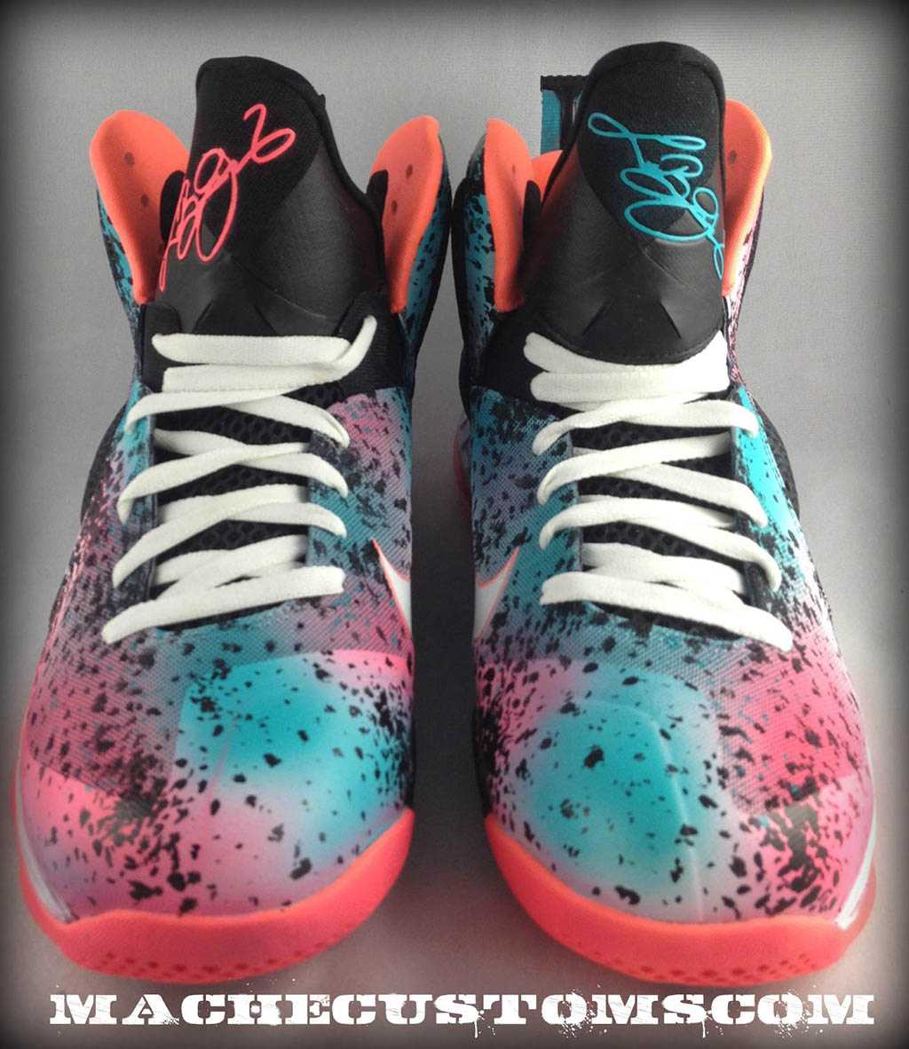 Nike LeBron 9 Miami Nights by Mache Custom Kicks (2)