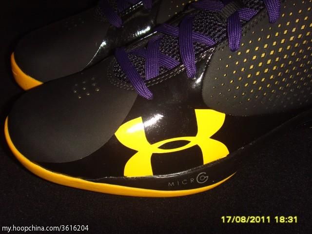 Under Armour Micro G Juke Black Gold Purple 1231688-002