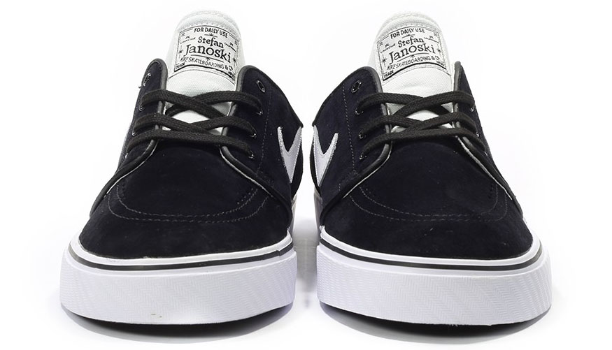 janoski black and white suede