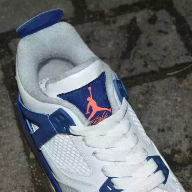 Air Jordan 4 White Orange Blue | Sole 