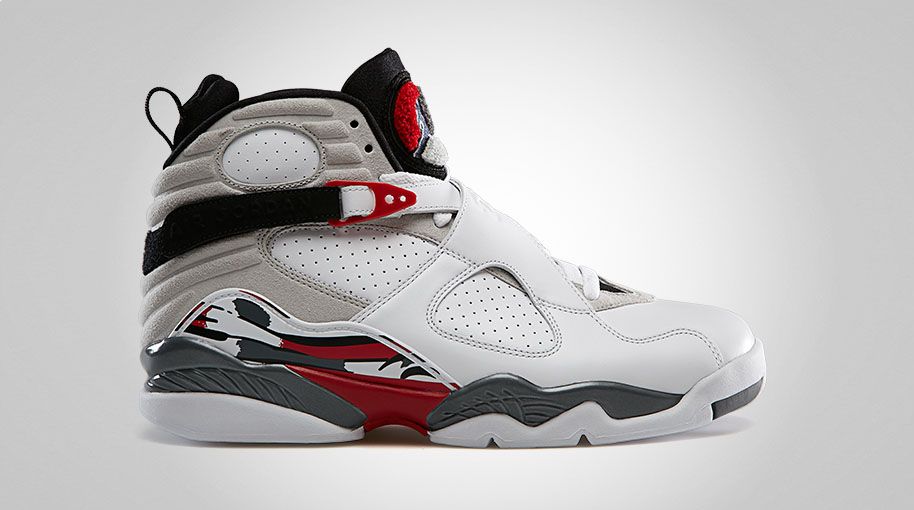 jordan retro 8 white red black