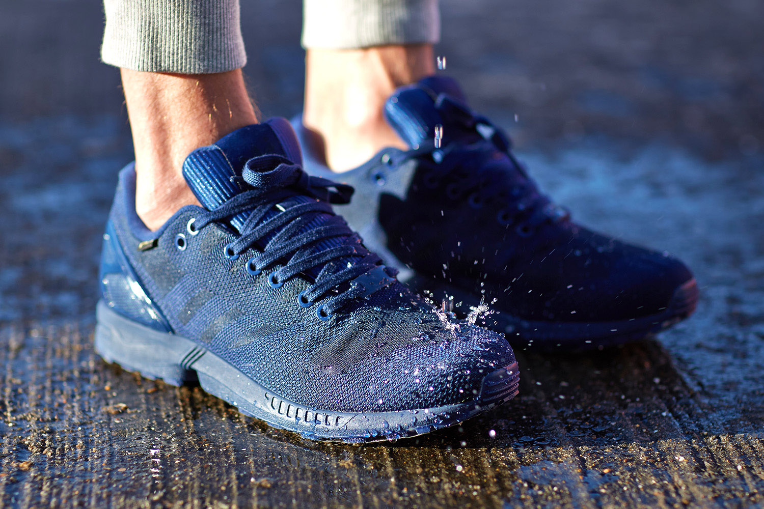 adidas zx flux grey and blue