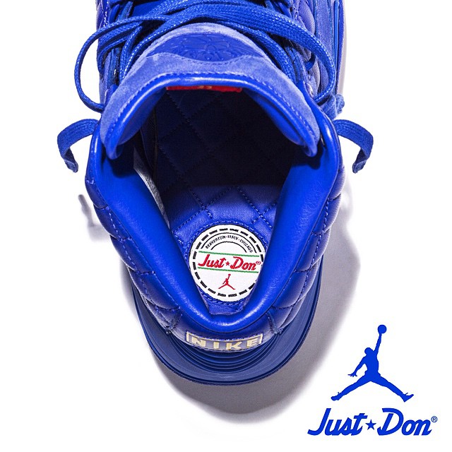 Just Don x Air Jordan II 2 Blue Quilted (2)