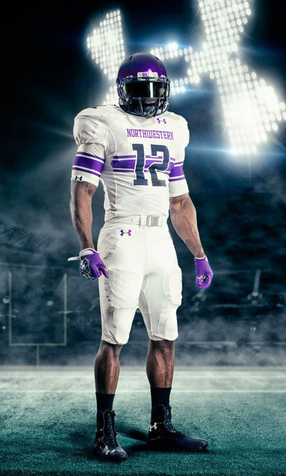 Under Armour Northwestern Football Uniforms Away (1)