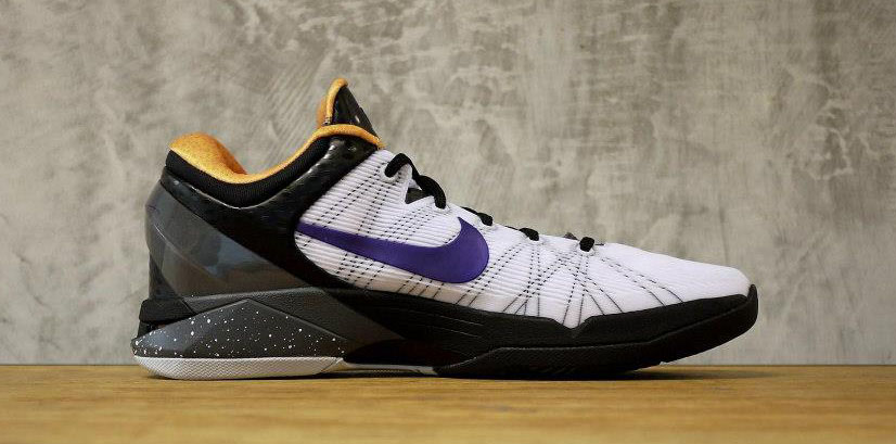 Nike Zoom Kobe VII 7 White Black Gold Purple 488371-103 (3)