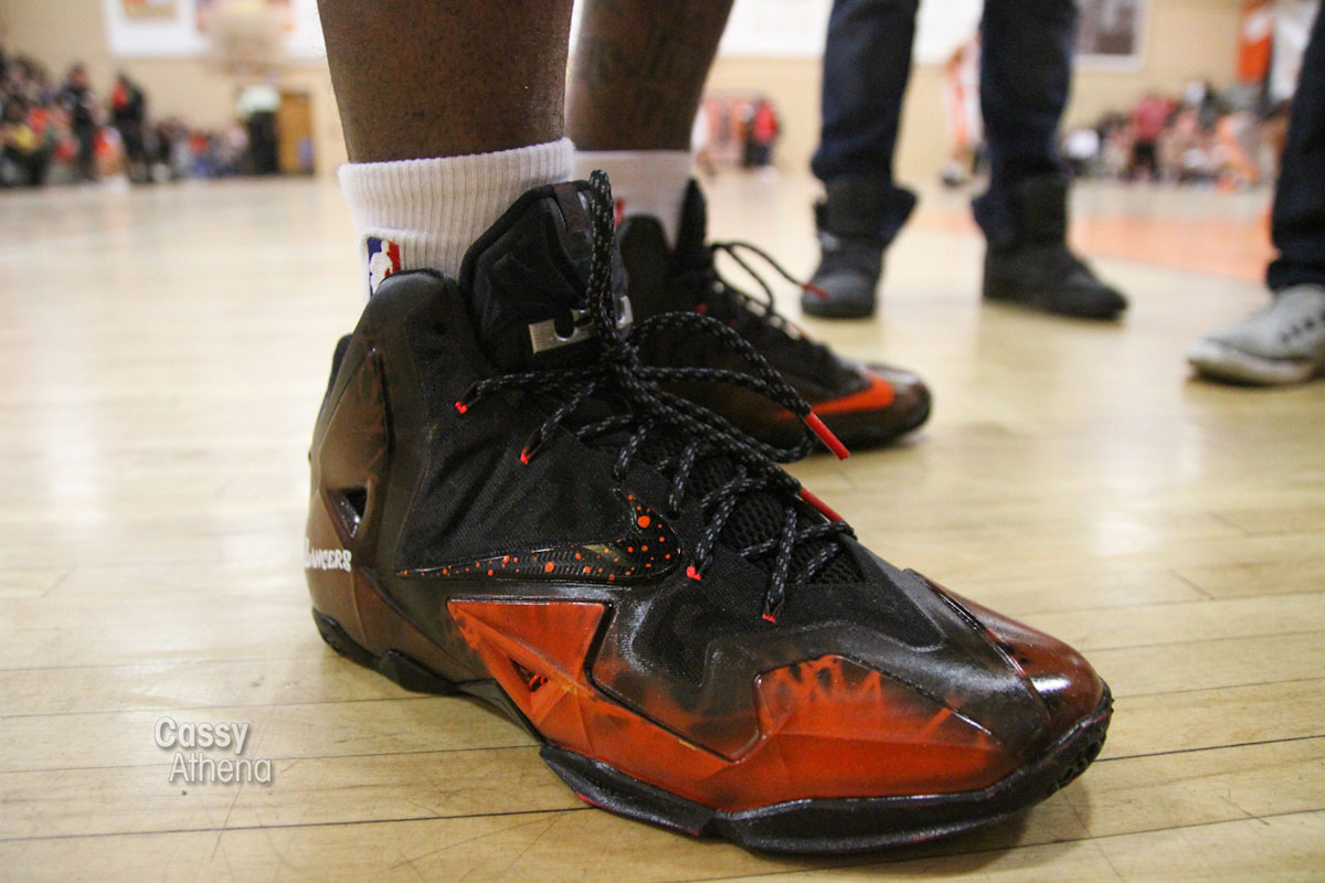 Gilbert Arenas wearing Nike LeBron 11 Grant High Custom