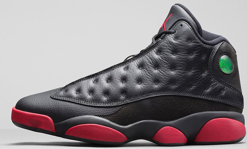 black and red jordan 13s