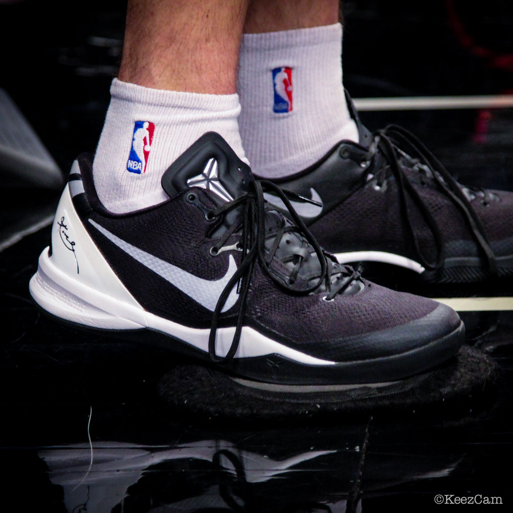 Sole Watch // Up Close At Barclays for Nets vs Cavs - Matthew Dellavedova wearing Nike Kobe 8