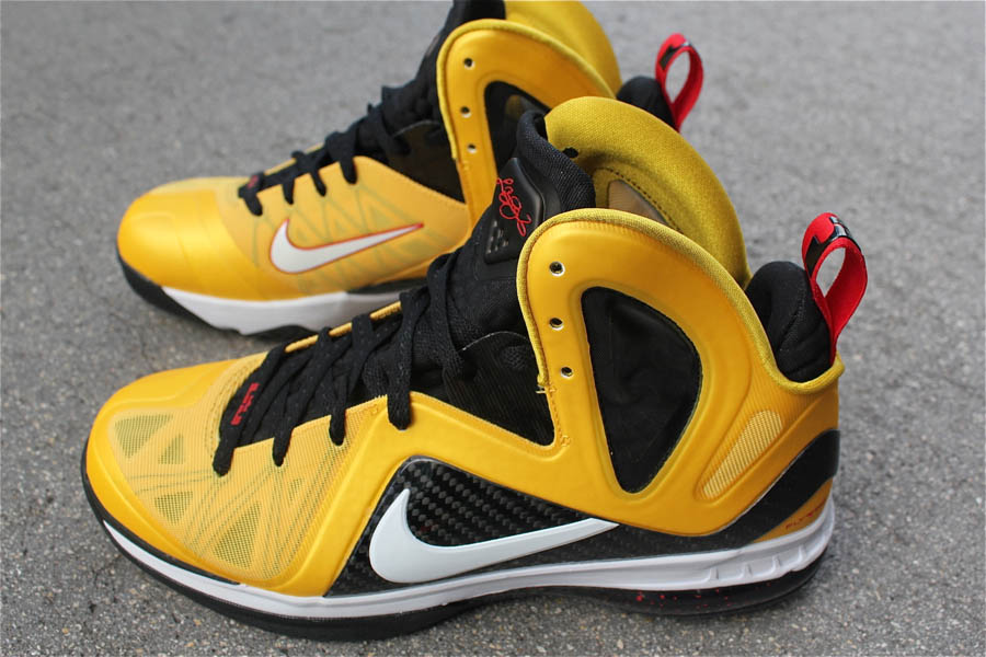 Nike LeBron 9 P.S. Elite Taxi Maize Black White Sport Red 516958-700 (2)