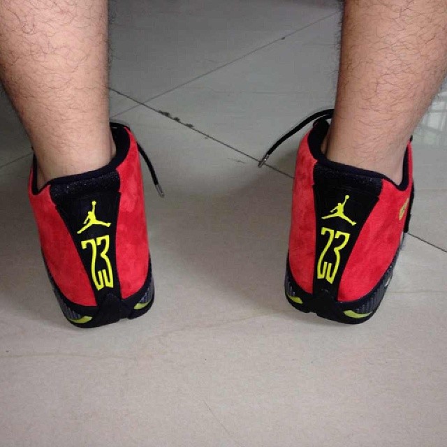 Air Jordan 14 XIV Red Suede (12)