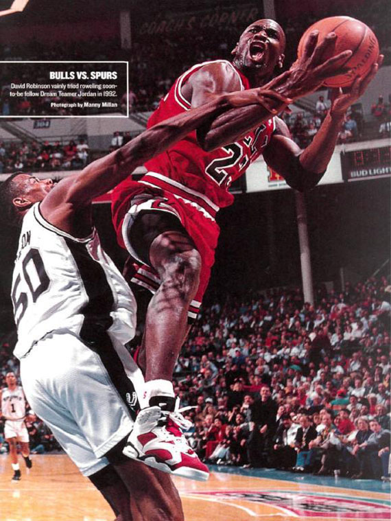 michael jordan wearing carmine 6