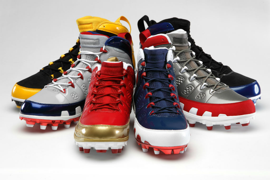 Air Jordan Retro IX 9 Cleats for Team Jordan