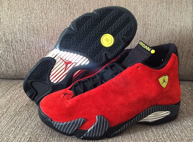 Retro 14 sales red suede