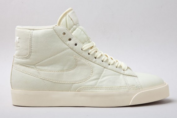 white canvas nike blazer