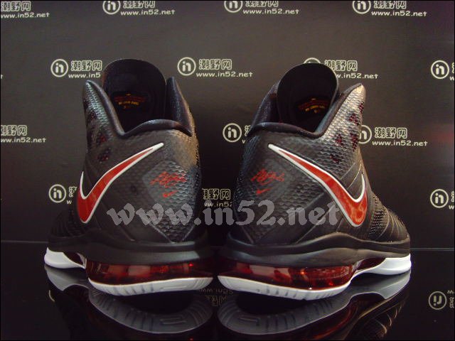 Nike Air Max LeBron 8 P.S. Black Red White 441946-001