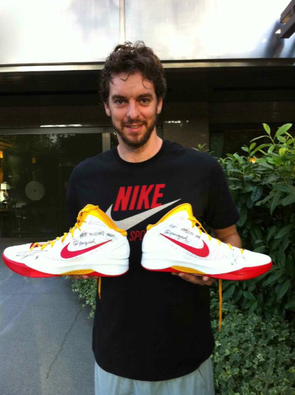 Pau Gasol Nike Shoes Hyperdunk 2011 Spain Lakers