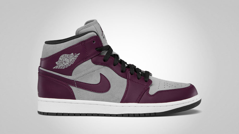 maroon and white jordan 1