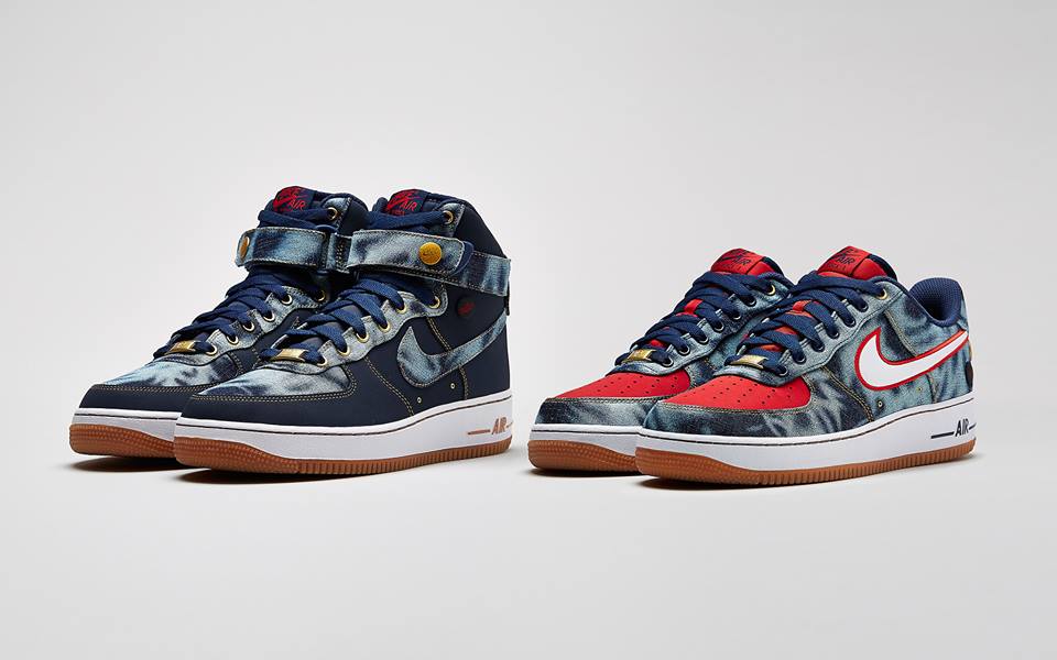 nike air force 1 high acid wash