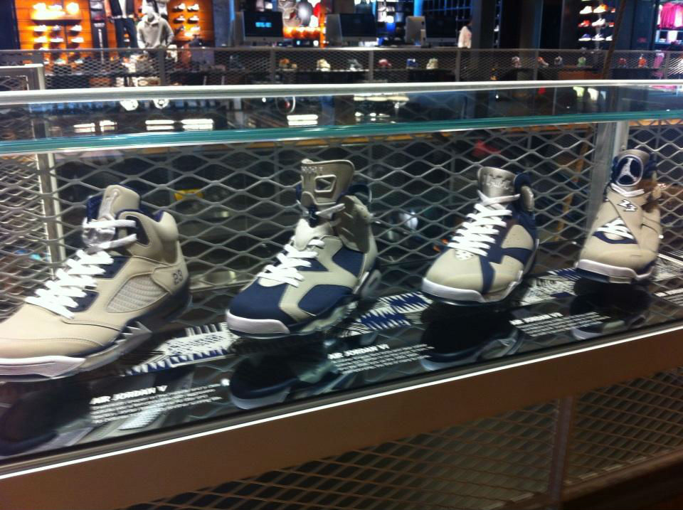 Air Jordan Georgetown Collection on Display at Nike D.C. | Complex