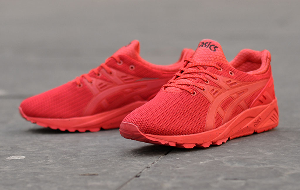 red asics sneakers