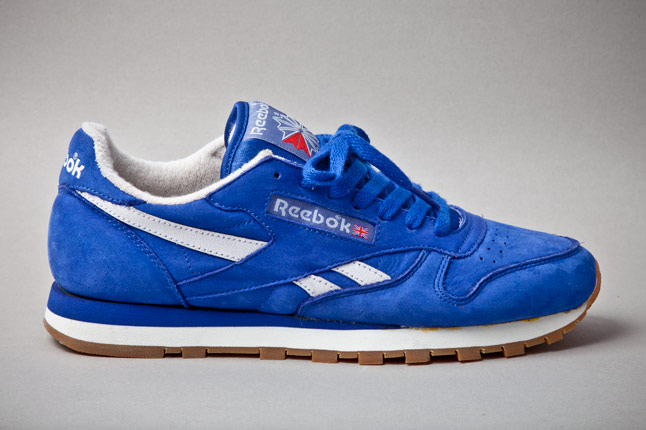 reebok classic leather royal blue retro trainers