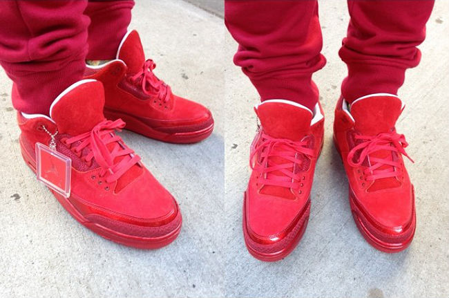 Trinidad James Wearing Air Jordan III 3 Retro Red Legends Of The Summer (2)