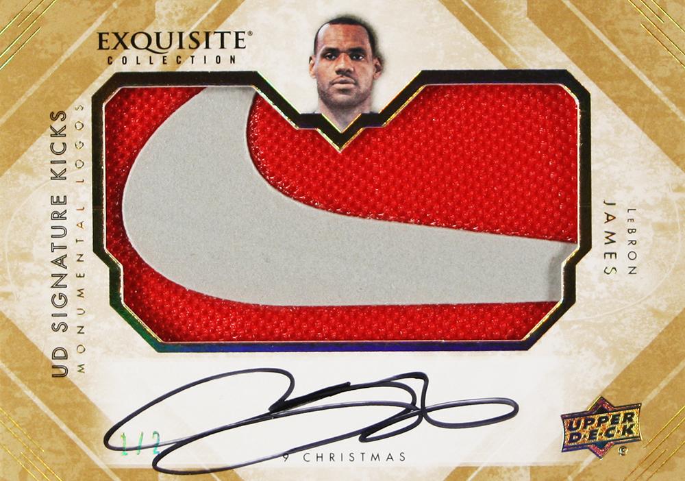 Upper Deck Exquisite Kicks: LeBron James Christmas 9 