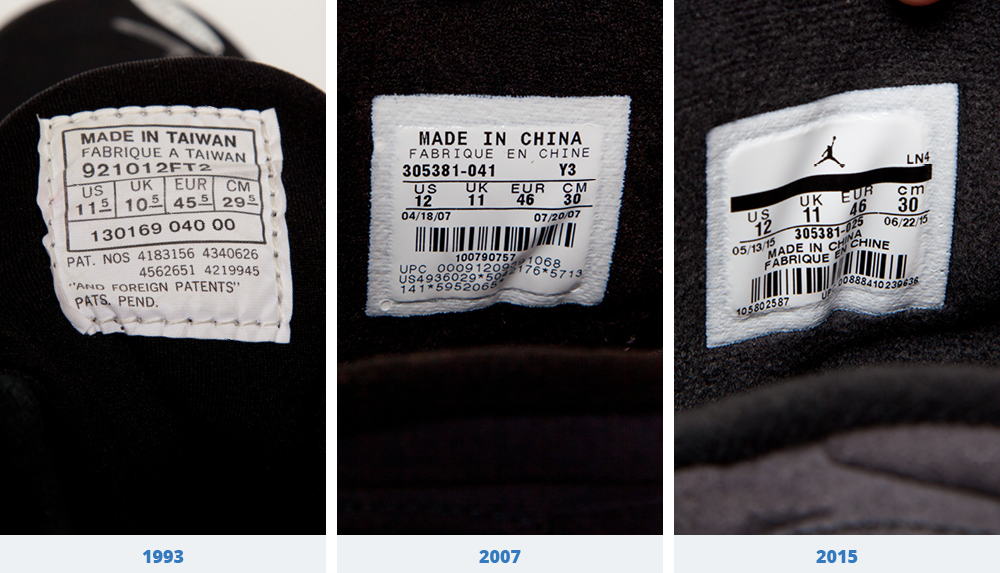 jordan shoes made in china