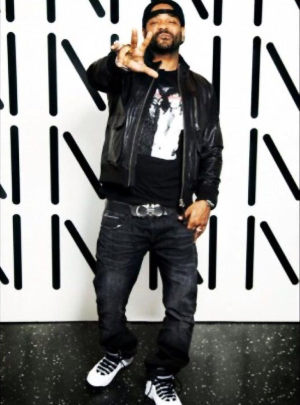 Jim Jones wearing Air Jordan 10 X Retro Steel