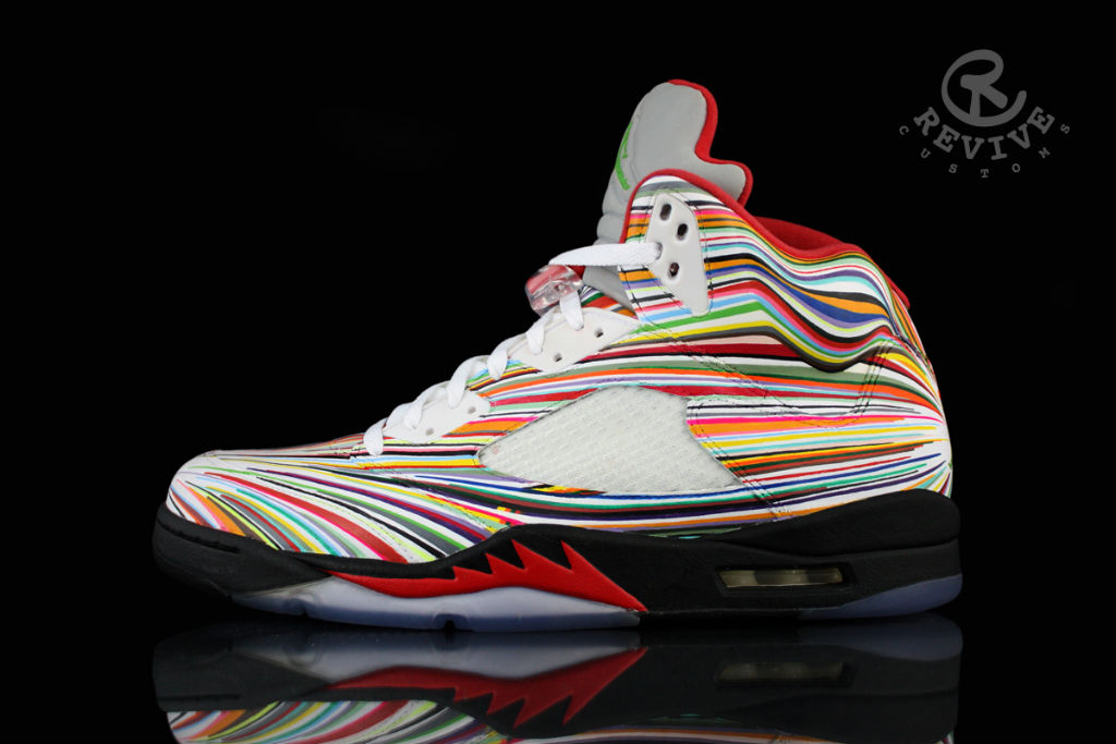 Air Jordan 5 V Rocket Science by Revive Customs for Flo-Rida (2)