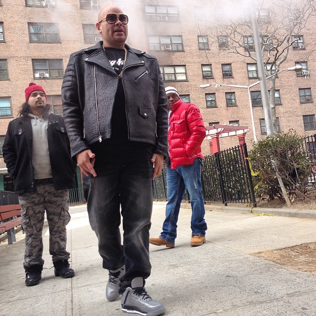 Fat Joe wearing Air Jordan 5Lab3