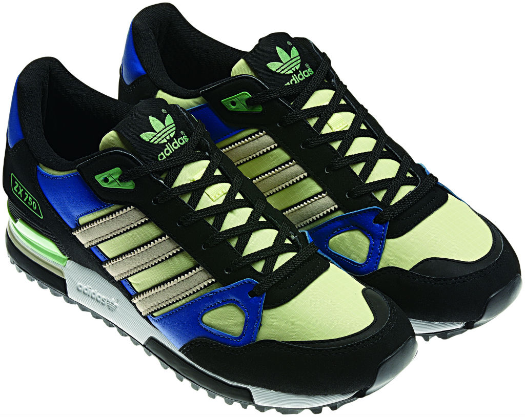 adidas Originals ZX 750 Black Blue Green Spring Summer 2013 Q23662 (2)