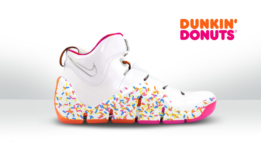 LeBron James: Nike Zoom LeBron IV 4 Dunkin Donuts