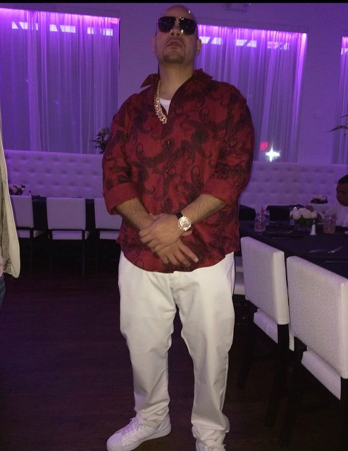 Fat Joe wearing adidas Originals Superstar